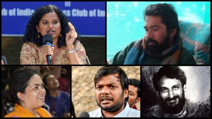 (Clockwise from top left) Aditi Mishra, Sandeep Singh, Chandrashekhar Prasad, Dhananjay & Sucheta De | ANI/X/Facebook/Wikipedia