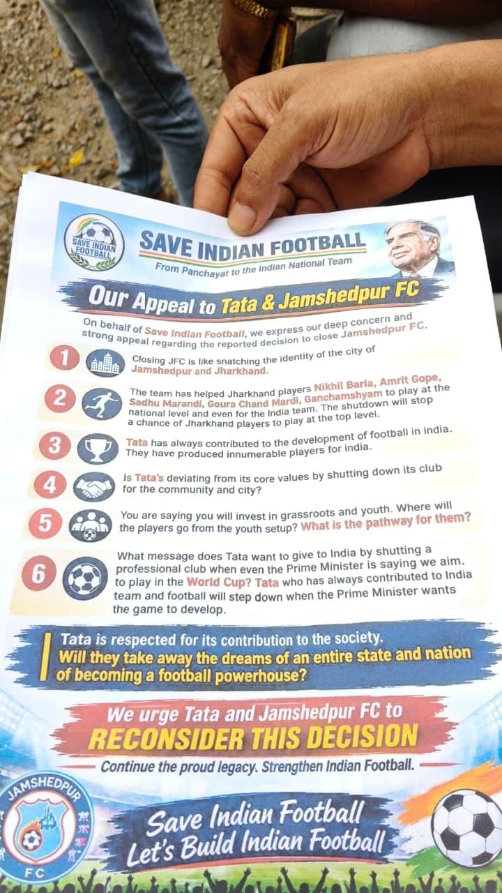 A flyer at the protest site | By special arrangement