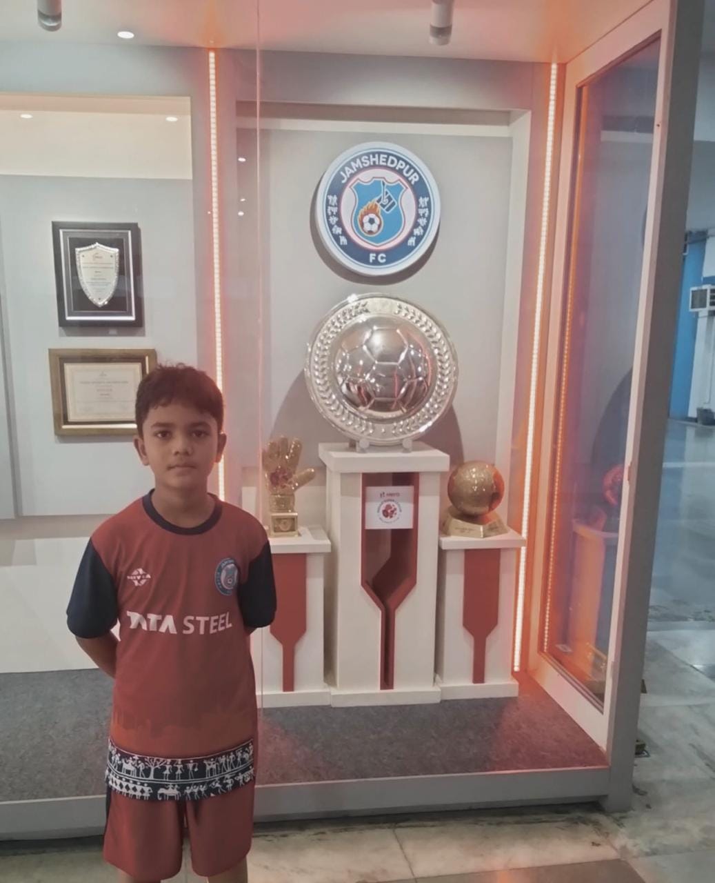 Sharik Akhter, 12, dreams of becoming a professional footballer. Jamshedpur FC is what inspired him | By special arrangement