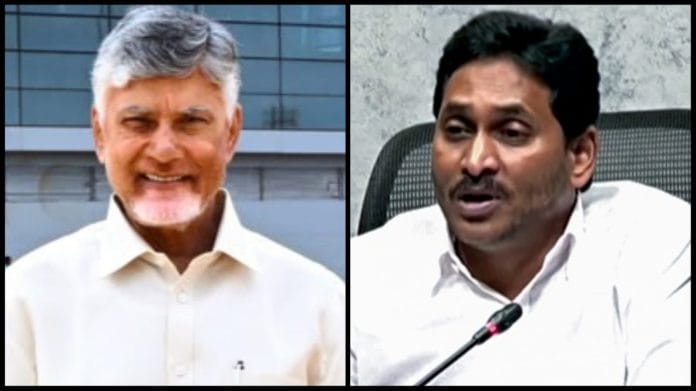 Andhra Pradesh CM Chandrababu Naidu (left) & former CM Jagan Mohan Reddy | ANI