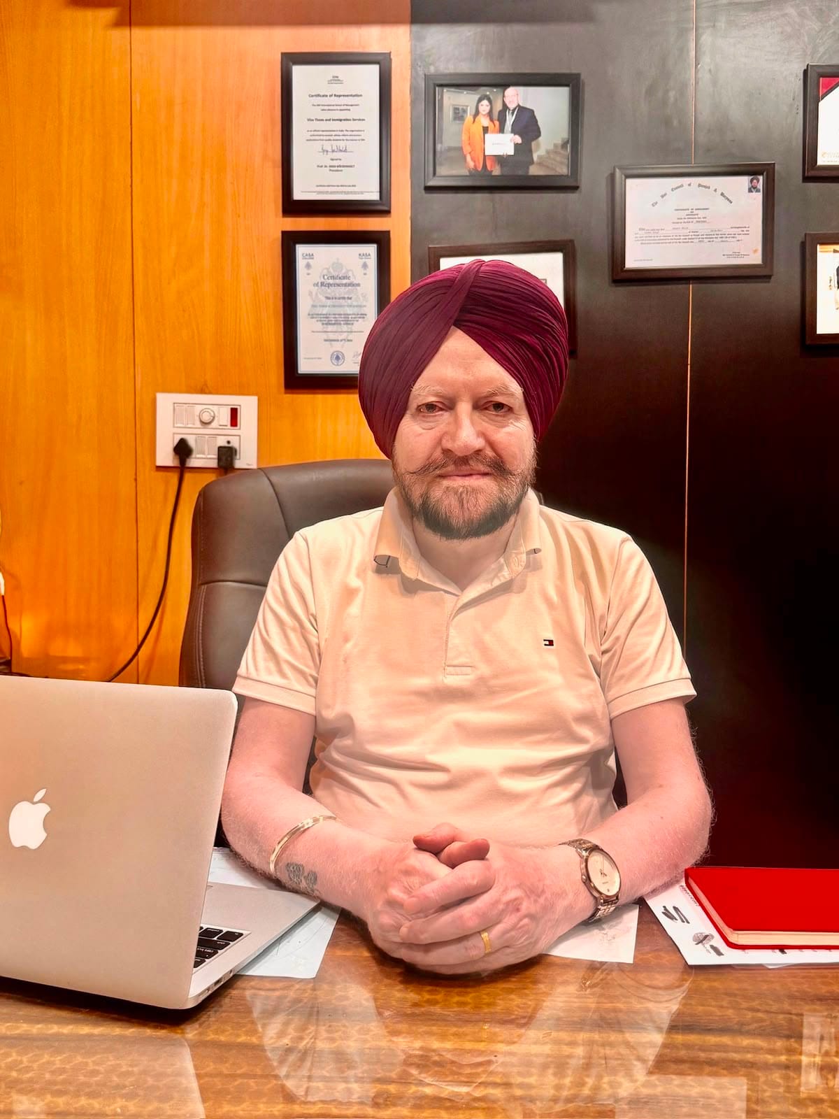 Jaspal Singh, vice president of Association of licensed immigration and education consultants | Photo: Sakshi Mehra | ThePrint