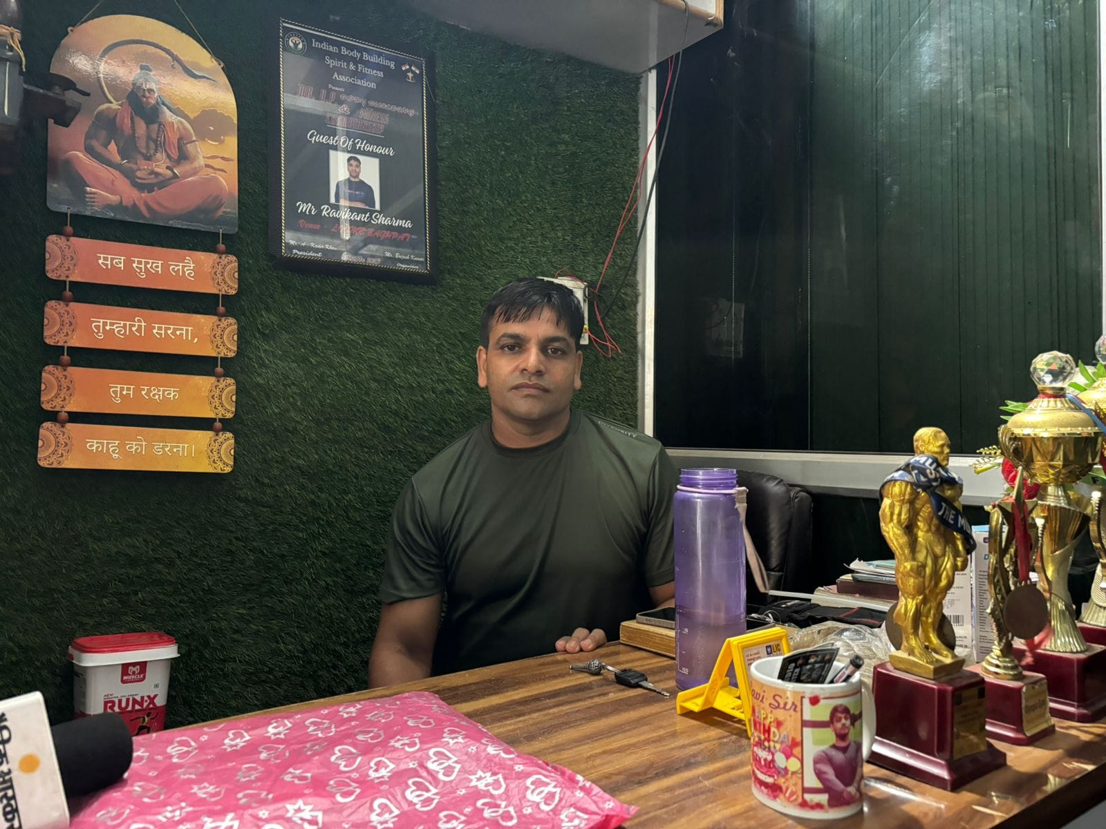 Ravikant Sharma, owner of the gym outside which Ankit was attacked | Samridhi Tewari/ThePrint
