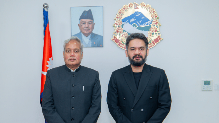 Nepal Prime Minister Balendra Shah met with India’s ambassador, Naveen Srivastava | Source: X/@PM_nepal_