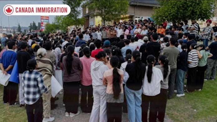 Indian Student Protest in Canada: CBSA Checks Students’ IDs at Calgary Protest | PGWP Rejections