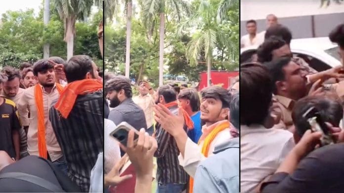 The men accused the gathering of trying to impose “Islamic teaching” in Ahmedabad and objected to the presence of Malala’s book | Screengrab from video