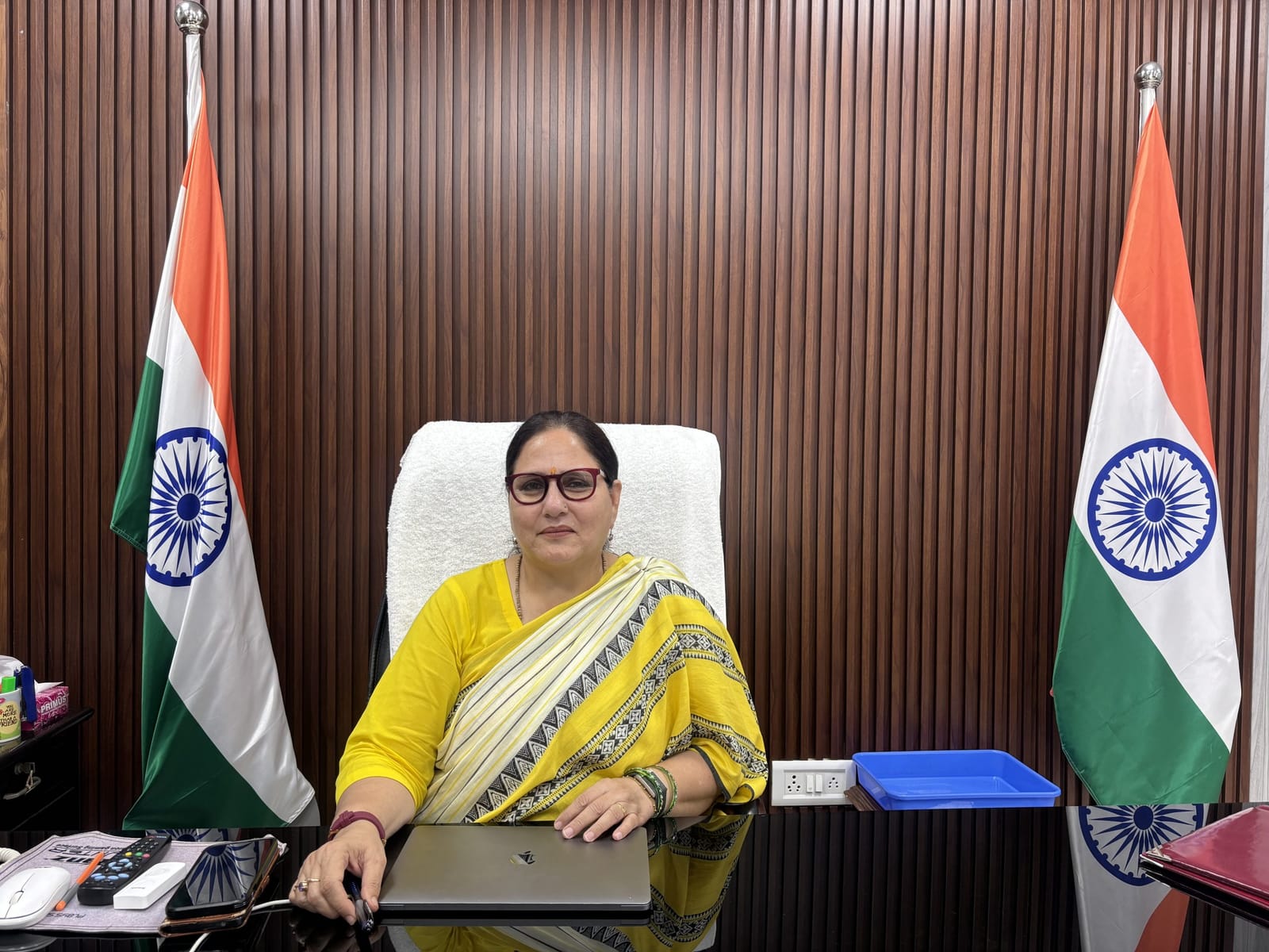 स्पोर्ट्स अथॉरिटी ऑफ इंडिया (SAI) की एग्जीक्यूटिव डायरेक्टर रितु पथिक सोनीपत कैंपस में | फोटो: वितस्ता कौल/दिप्रिंट