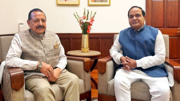 Union Science and Technology Minister Jitendra Singh met his Odisha counterpart Krushna Chandra Patra on 11 August | X/@DrJitendraSingh