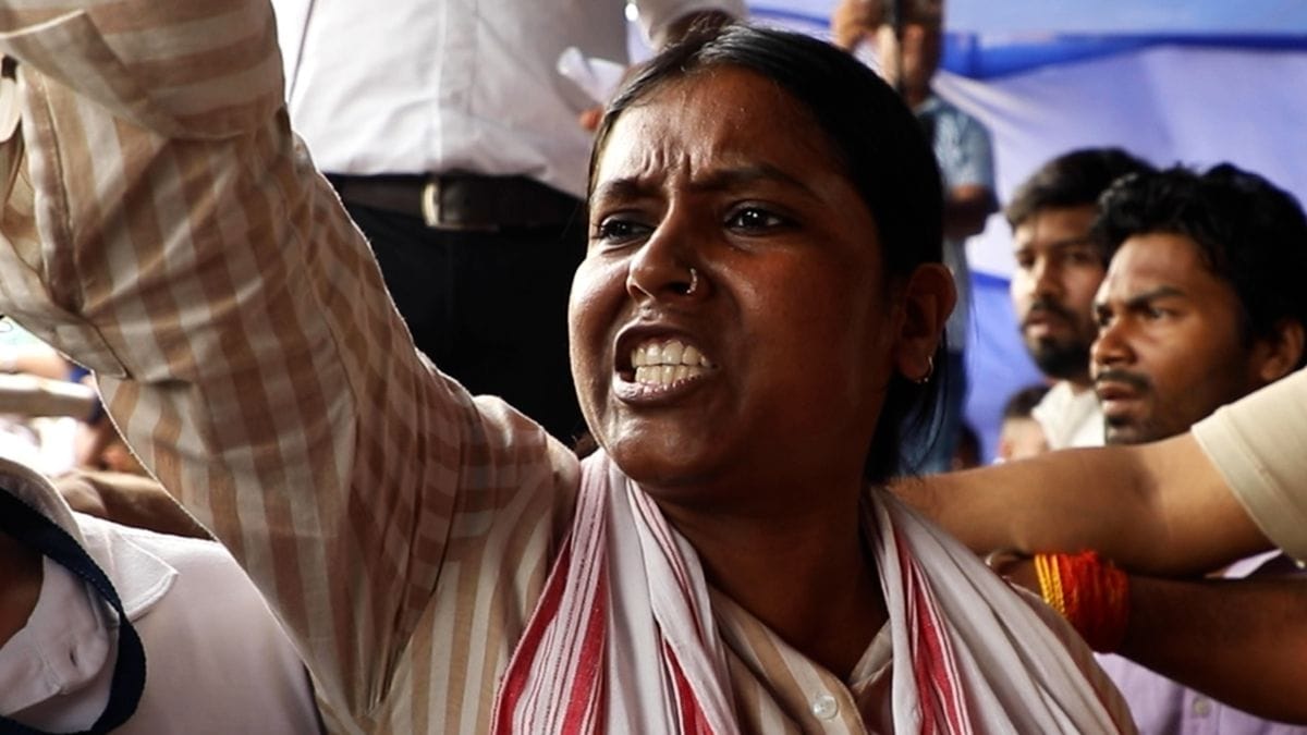 A protester in Ranchi | Anisha Nehra, ThePrint