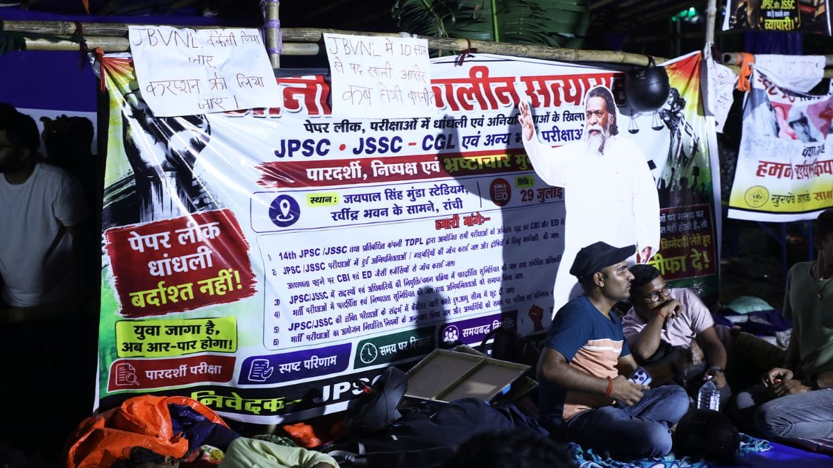 The protest site in Ranchi | Anisha Nehra, ThePrint