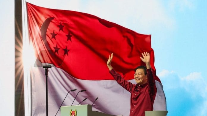 Singapore Prime Minister Lawrence Wong announced the new measures at the National Day Rally, 23 August | X/@LawrenceWongST