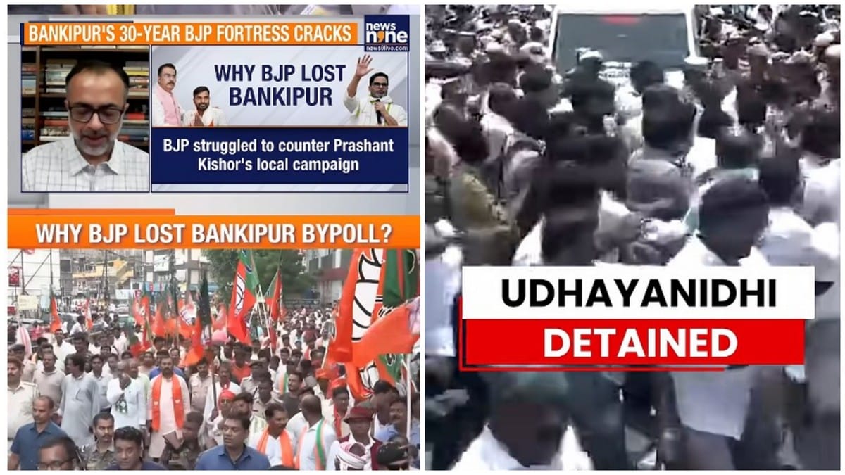 Where are Modi and Shah? TV news has been busy with Prashant Kishor and Udhayanidhi