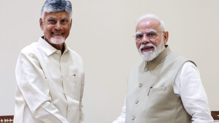 File photo: Prime Minister Narendra Modi with Andhra Pradesh Chief Minister | @PMOIndia X/ANI Photo