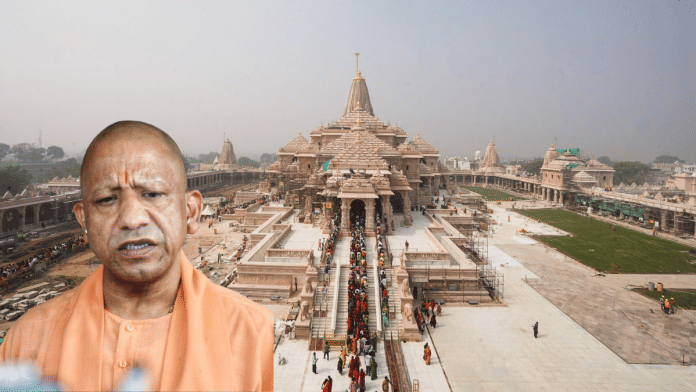 File photos of Ayodhya Ram Temple and UP Chief Minister Yogi Adityanath | ANI