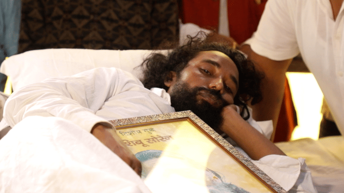 35-year-old Devendra Nath Mahto, who has been on a hunger strike in Jharkhand over a JPSC paper leak. | Anisha Nehra/ThePrint