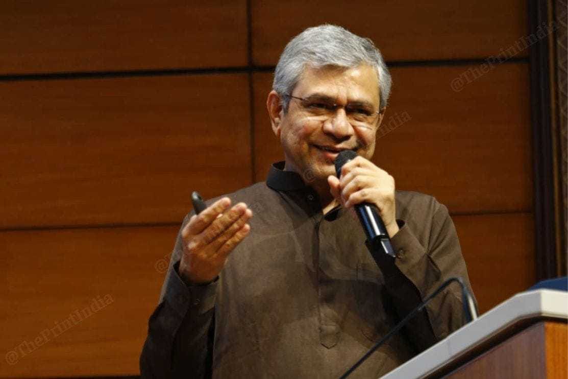 Union Minister for Information and Broadcasting and Railways Ashwini Vaishnaw briefing the press about the cabinet decisions, in New Delhi on Wednesday. | Praveen Jain