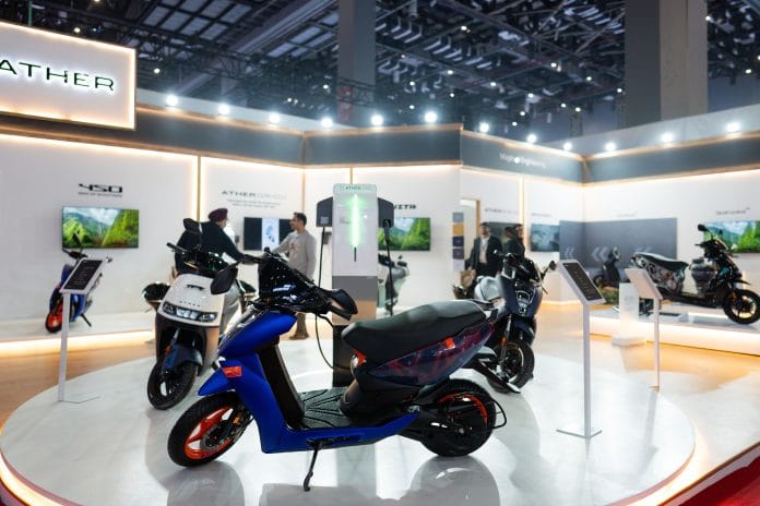 Ather Energy electric scooters representational image | Bloomberg