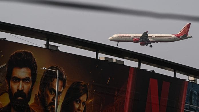 An Airbus A321 aircraft, operated by Air India Ltd., prepares to land at Indira Gandhi International Airport in New Delhi, India, on Saturday, June 14, 2025. Indias Directorate General of Civil Aviation on Friday ordered maintenance checks on all of Air Indias Boeing Co. 787-8 and 787-9 Dreamliners equipped with General Electric Co.s GEnx engines. | Bloomberg