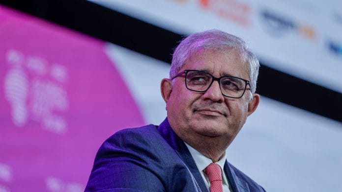 Amitabh Chaudhry, chief executive officer of Axis Bank Ltd., during the Global Fintech Fest in Mumbai, India, on Wednesday, Sept. 9, 2026. Policymakers, bankers, technology companies and fintech founders have gathered at the annual Global Fintech Fest to debate what comes after the Unified Payments Interface, which unleashed a digital-payments revolution. Photographer: Dhiraj Singh/Bloomberg
