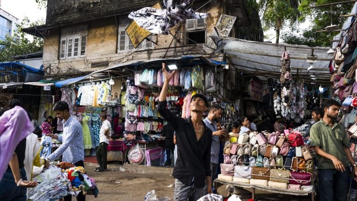 Market stalls in Mumbai, India. Photographer: Abeer Khan/Bloomberg
