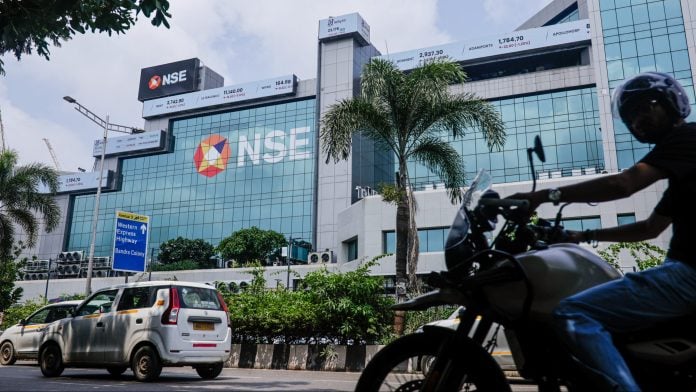 The National Stock Exchange of India in Mumbai.