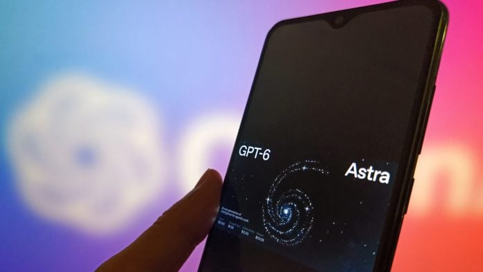 The GPT-6 Astra logo on a mobile phone. Photographer: CFOTO/Future Publishing/Getty Images | Bloomberg