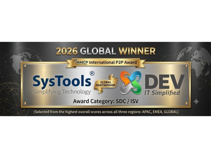 SysTools and DEV IT Crowned Global Winners of the 2026 IAMCP P2P Awards