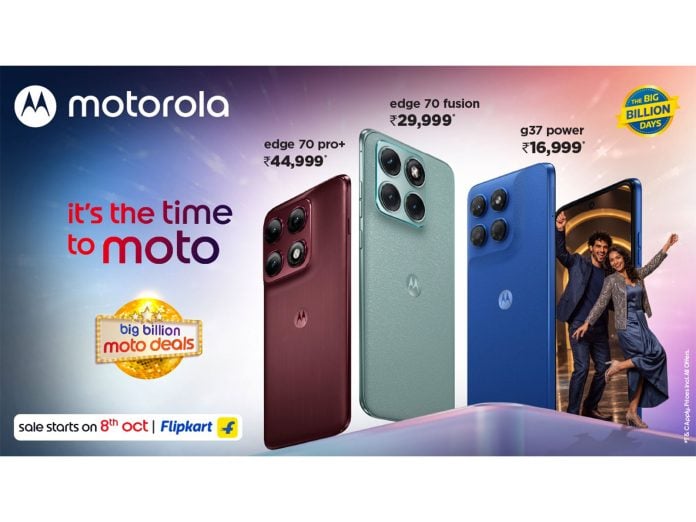 Motorola announces #BigBillionMotoDeals, bringing festive offers on edge, moto g series, and signature