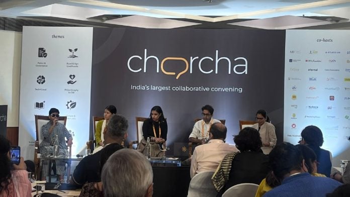 Panel discussion titled “NEP@Work: Secondary Education and Skilling” at Charcha 2026 in New Delhi on 15 September, 2026 | Fareeha Iftikhar/ThePrint