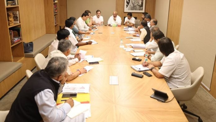 Congress President, Leader of Opposition, Congress General Secretary (Organisation), and Congress General Secretary held a meeting with the Chief Ministers of the states, Education Ministers, and AICC in-charges. (X/Congress)