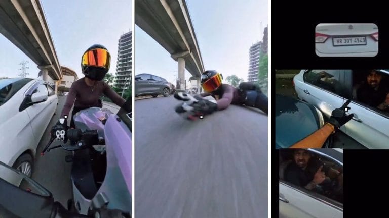 3 Gurugram police teams search for accused in case of woman biker hit by car