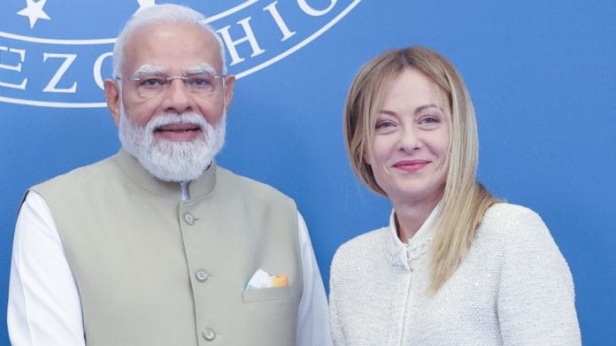 Prime Minister Narendra Modi and Italian PM Giorgia Meloni | @narendramodi/X