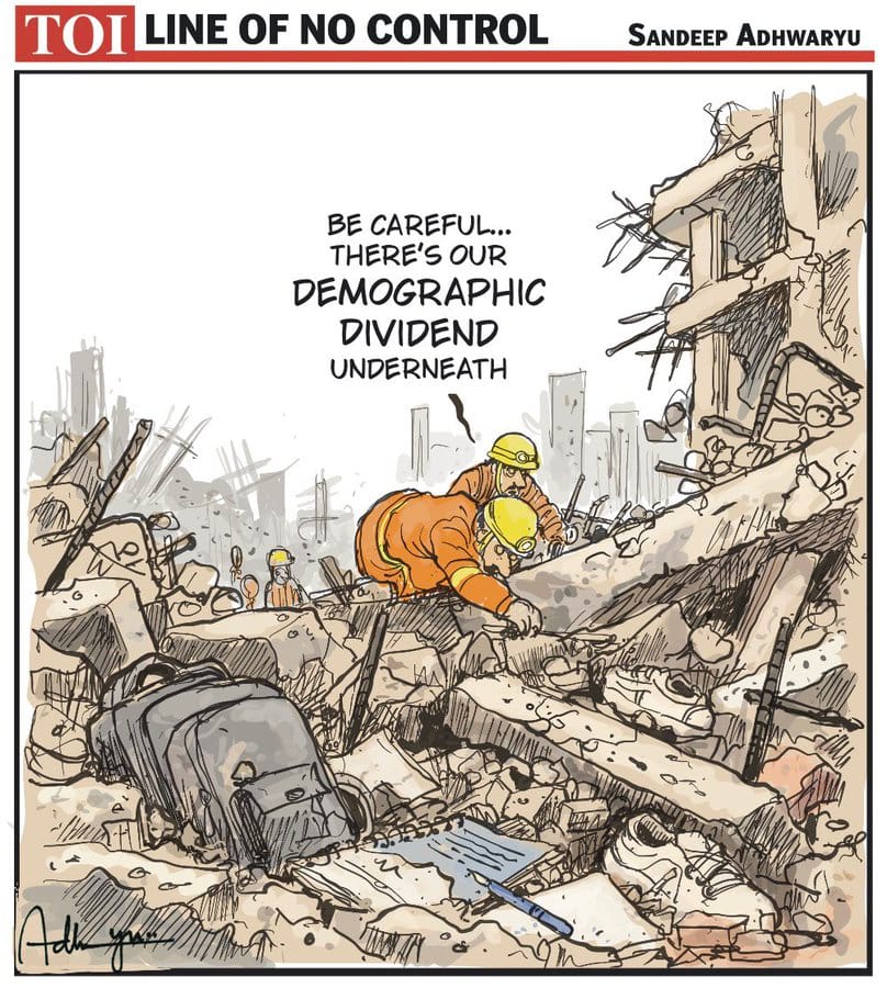 Sandeep Adhwaryu | X/@CartoonistSan