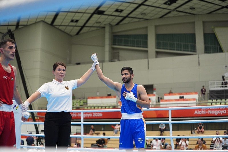 Women make up 16 percent of the total number of referees who have officiated men's boxing in the Asian Games 2026 | X/@BFI_official