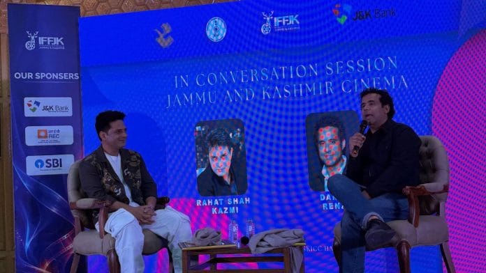 L to R: Filmmakers Rahat Shah Kazmi and Danish Renzu at the Kashmir International Film Festival | Triya Gulati, ThePrint