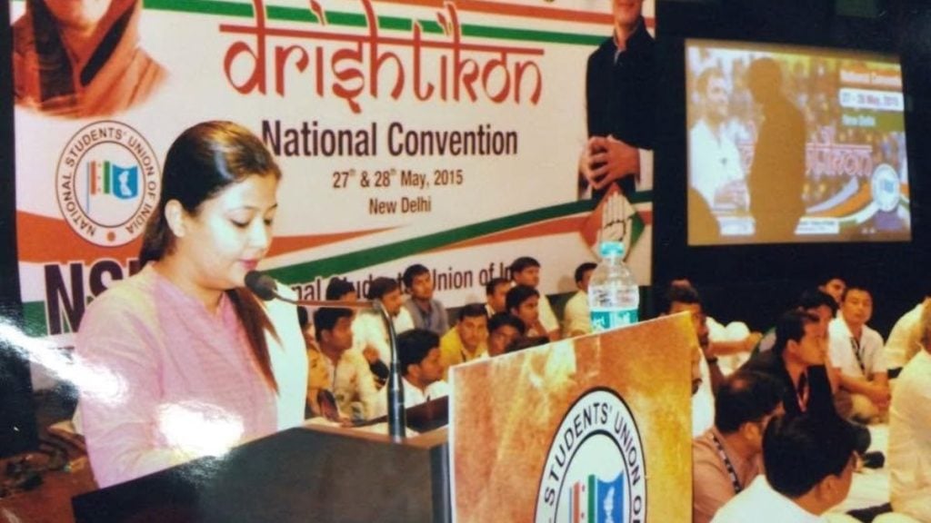 Karishma Thakur is among the few women panelists to continue politics. Image: Facebook