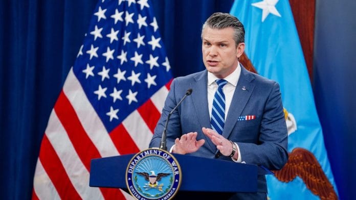 File photo of US Secretary of Defense Pete Hegseth | Nathan Howard | Reuters