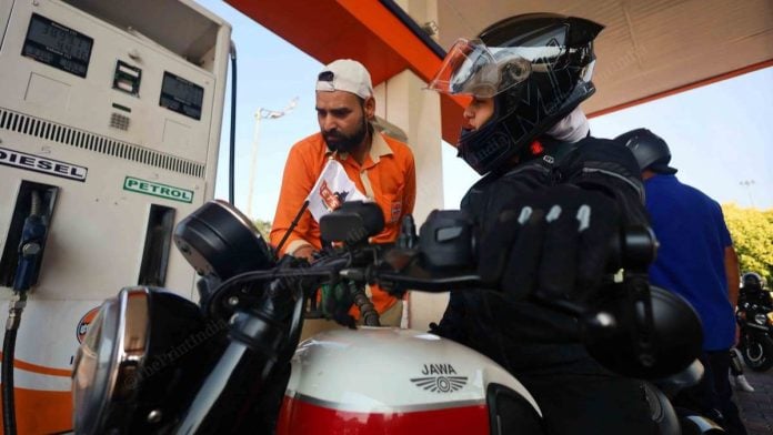File photo of a woman biker in India | Manisha Mondal, ThePrint