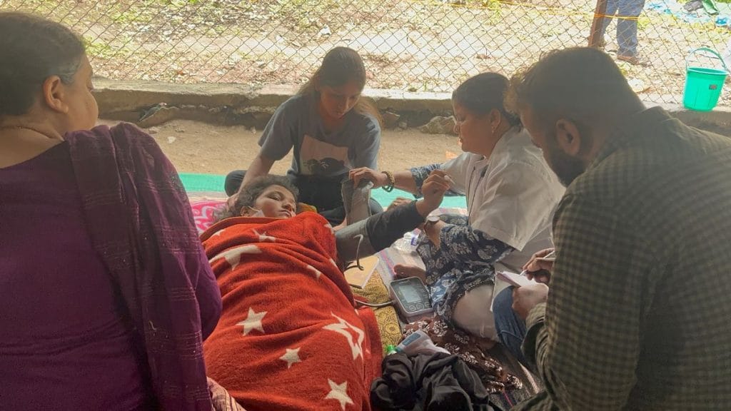 Shweta Irnak was critical on Day 15 after doctors checked her vitals. She refused to go to the hostel and decided to stay at the protest site. Kasturi Walimbe | ThePrint