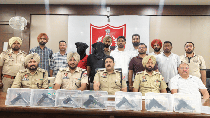 Patiala Police with the accused | By special arrangement