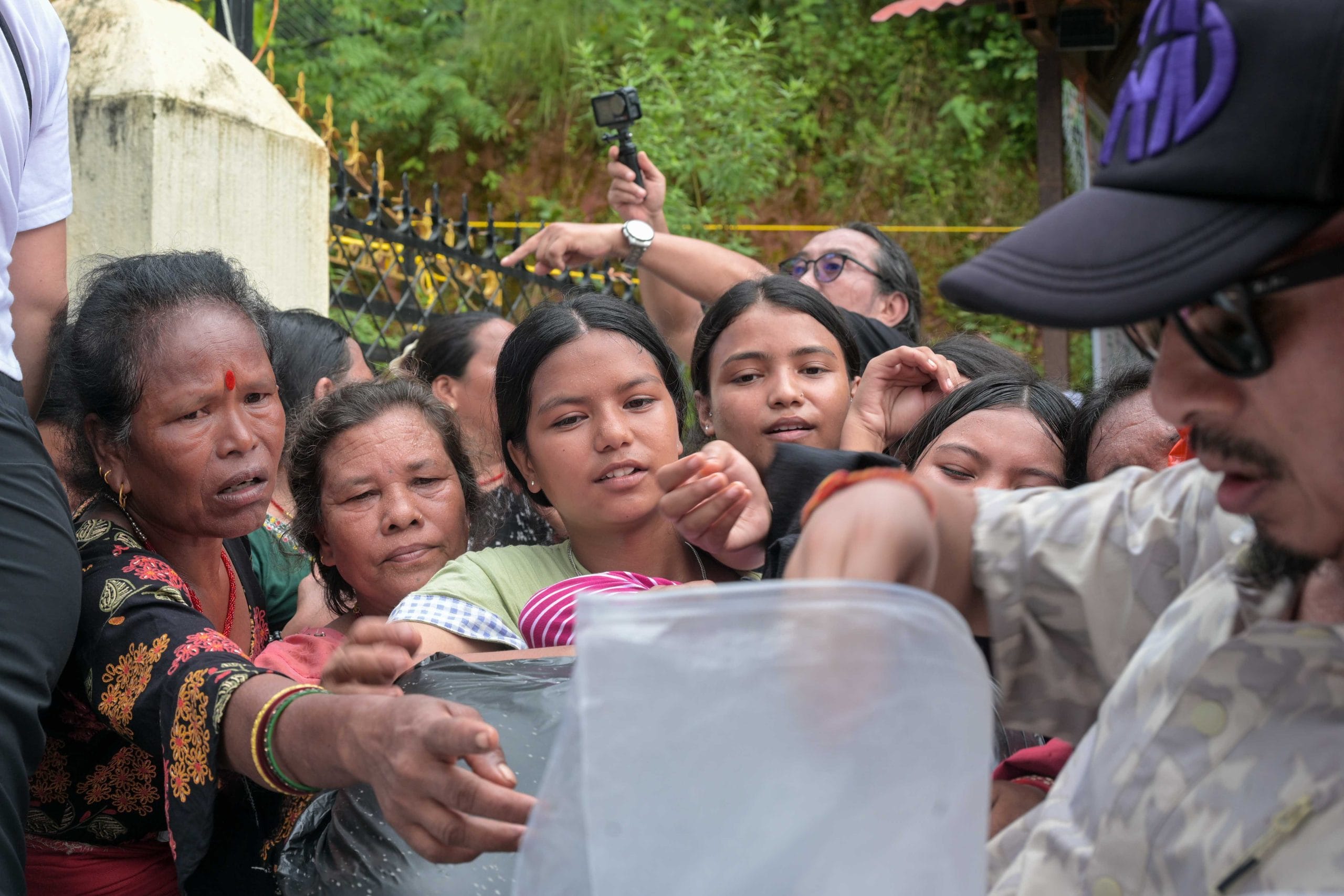 Visuals from temporary relief shelters in Bidur, Nuwakot district, where families displaced by the flash floods are currently staying. | Suraj Singh Bisht