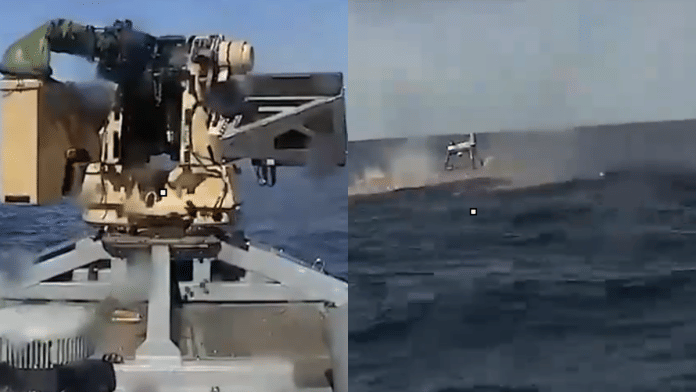 Ukrainian Navy’s Sargan 3000 unmanned surface vessel (left) destroyed Russia's Orcan-type USV, also known as Zefir. | Screengrab from X/@Gerashchenko_en
