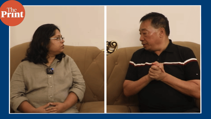 Screengrab from the video interview of Manipur's Naga deputy Chief Minister Losii Dikho | ThePrint