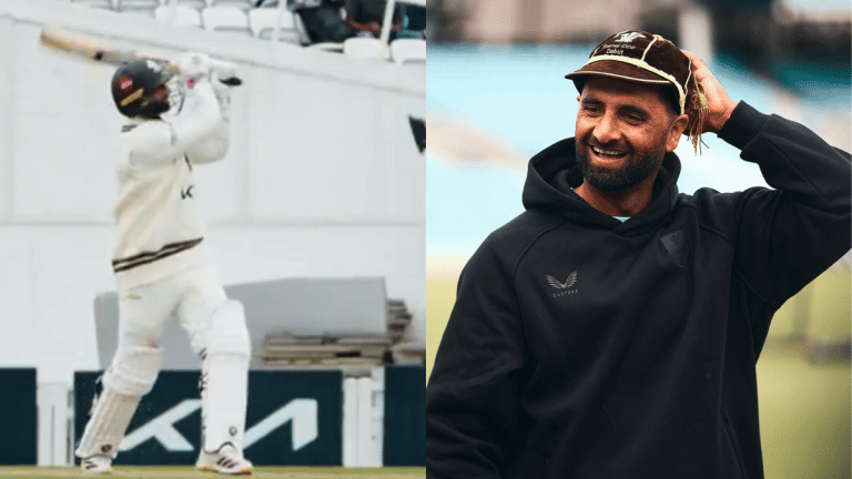 ‘Baramulla Express’ in England: Auqib Nabi makes solid county debut, shines with bat & ball for Surrey