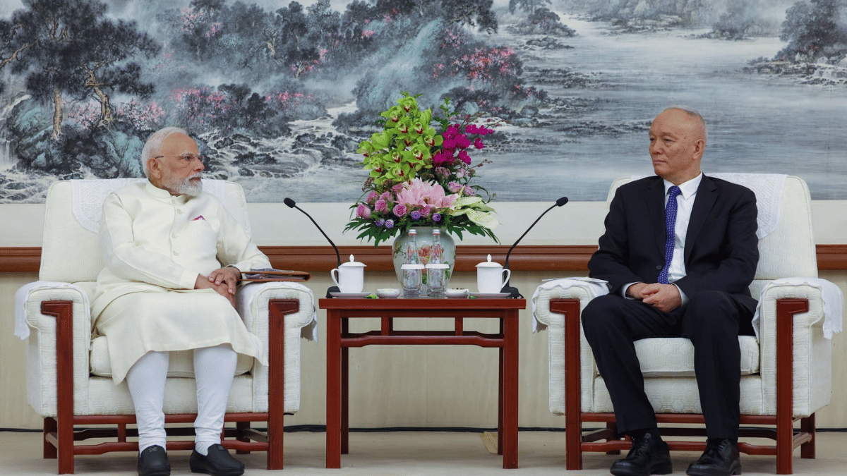 Prime Minister Narendra Modi met with Cai Qi, the Secretary of the Secretariat of the CCP, on the sidelines of the last year's Shanghai Cooperation Organisation Summit in Tianjin, China | X/@airnewsalerts