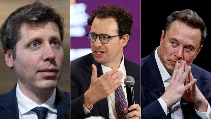 (L-R) OpenAi CEO Sam Altman, Anthropic CEO Dario Amodei and xAI's CEO Elon Musk, | Reuters