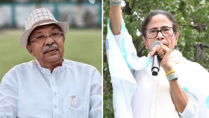 File photo of TMC's Arup Roy and Mamata Banerjee | Facebook