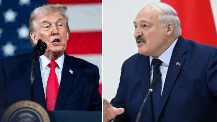 File photos of US President Donald Trump and his Belarusian counterpart Alexander Lukashenko | X