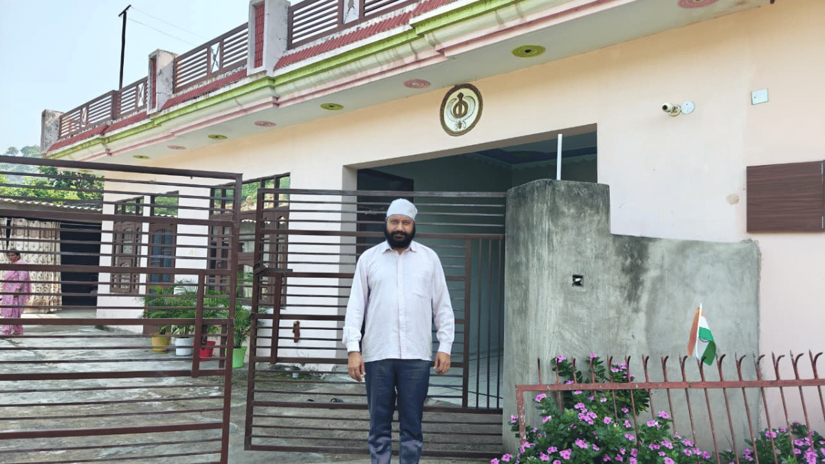 Former Chowki village sarpanch Balveer Singh outside his residence | Mayank Kumar | ThePrint