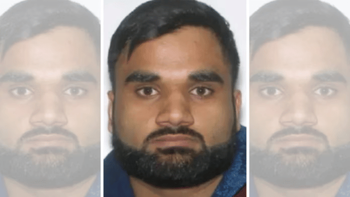 The photo of Satinderjeet Singh a.k.a. Goldy Brar released by the Federal Bureau of Investigation | Credit: fbi.gov