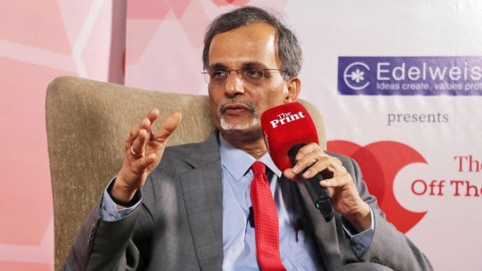 Chief Economic Adviser V. Anantha Nageswaran at ThePrint Off The Cuff in Mumbai Thursday | Vasant Prabhu